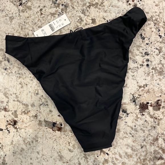 NWT J.Crew High-rise cheeky bikini bottom. Size Small, Black, Style BC126 - Picture 7 of 11